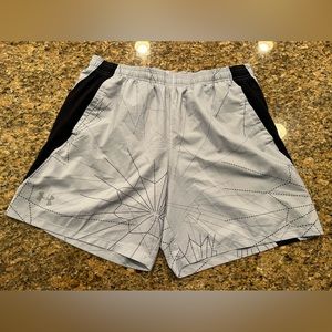 Men’s Gray and Black Under Armour Running shorts XL